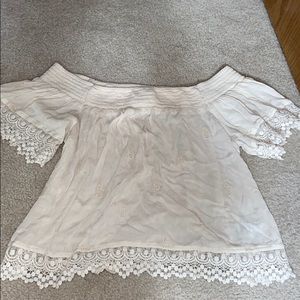 Off the shoulder boho flowy top